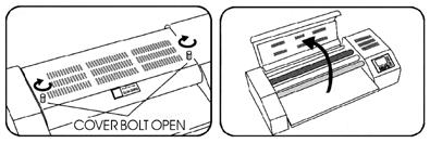 - Open the Cold film and position the item to be laminated so its backside is against the nonsticky side of the film (Set the speed 2 manually in order to perform this lamination).