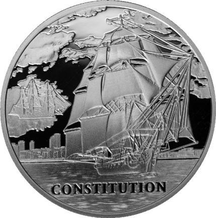 16 1 Rubel USS Constitution, seria: