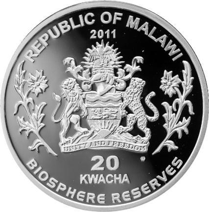 19 Monety Malawi 20 Kwacha Białowieski Park