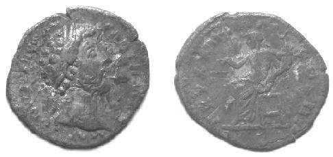 17mm, RIC III 351. (zdj. 40) Av. Popiersie w draperii w pr., w otoku: DIVA FAVSTINA; Rv. Aeternitas stojąca w l.