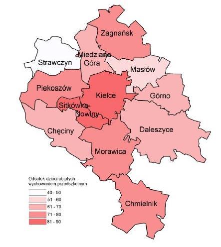 : Zwiększenie liczby miejsc w przedszkolach i poprawa dostępu do nich we wszystkich gminach KOF, Rozwój oferty edukacyjnej szkół na terenie KOF, w tym zajęć pozalekcyjnych, Rozbudowa i doposażenie