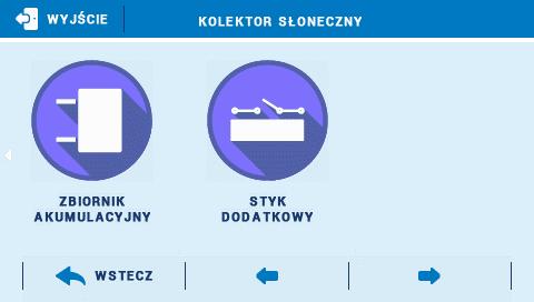 Przegrzania kolektora - Jest to alarmowa dopuszczalna temperatura kolektora, przy której nastąpi wymuszone uruchomienie pompy w celu schłodzenia paneli solarnych.