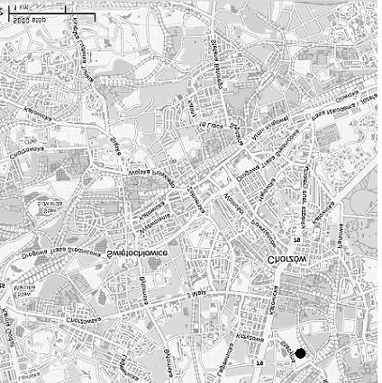 Map of Chorzów city and localization of the Herman dump Zgromadzony na zwa³owisku materia³ sk³adowany by³ nieselektywnie; stanowi¹ go u le z procesów wytapiania (wielkopiecowe, stalownicze),