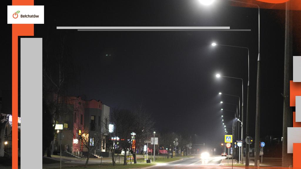 LED-owe oświetlenie w mieście Miasto w ramach projektu zmodernizowało 3070 szt.