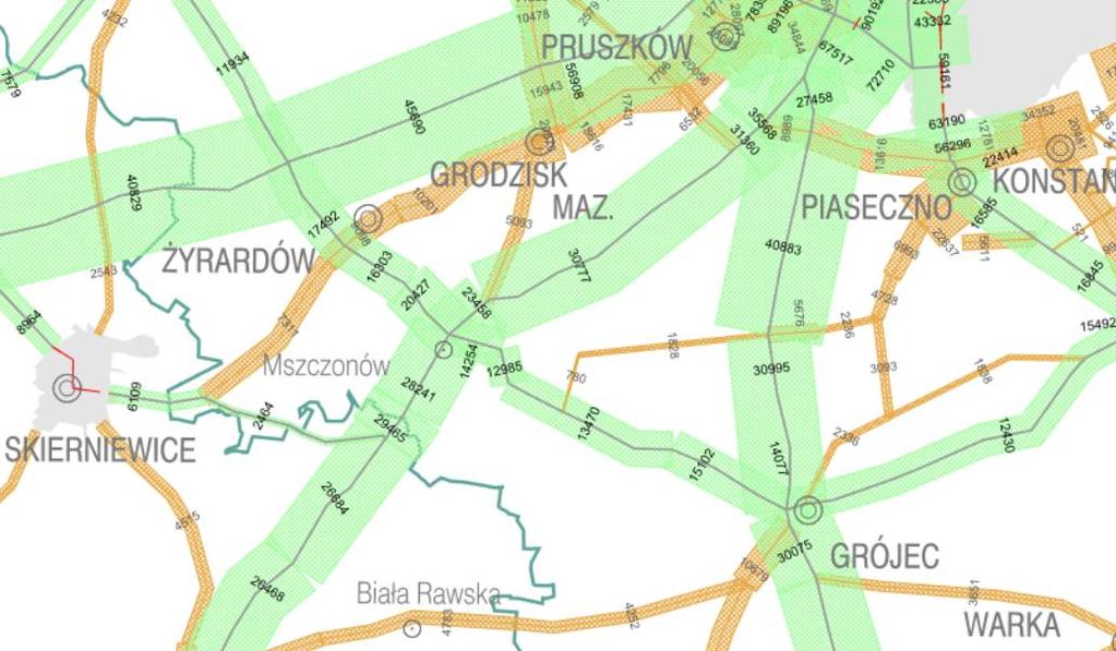 5. Wpływ infrastruktury drogowej na emisję spalin z pojazdów 9 5.2.3.