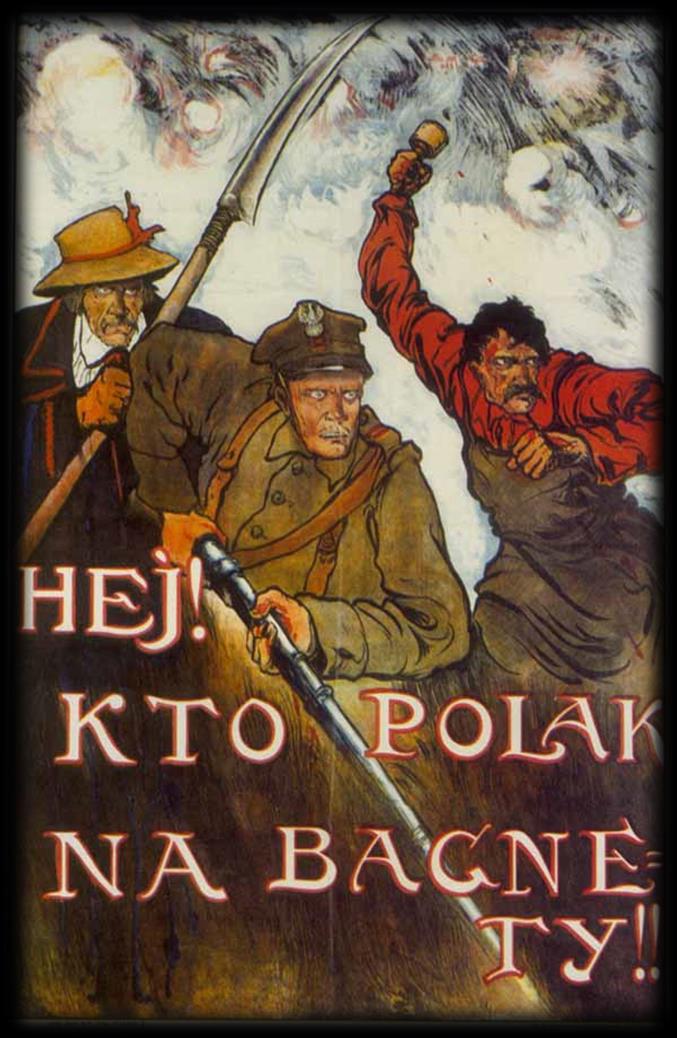 2b. Wojna polsko-bolszewicka. Wobec postępów wojsk bolszewickich na Litwie i Białorusi w II 1919 r. wojska polskie podjęły skuteczną ofensywę zajmując m.in. Wilno.