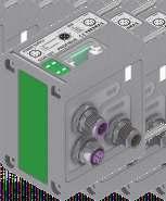 Elektrozawory wg normy ISO07- Systemy transmisji szeregowej ( eldbus) Seria 700 PROFIBUS Opis modułu PROFIBUS: Moduł PROFIBUS DP jest podłączony do wyspy zaworowej serii 700 za pomocą złącza