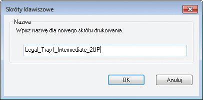 6. Kliknij przycisk Zapisz jako. 7. Wprowadź nazwę skrótu, a następnie kliknij przycisk OK. Poprawa jakości druku w systemie Windows Wybór formatu strony w systemie Windows 1.