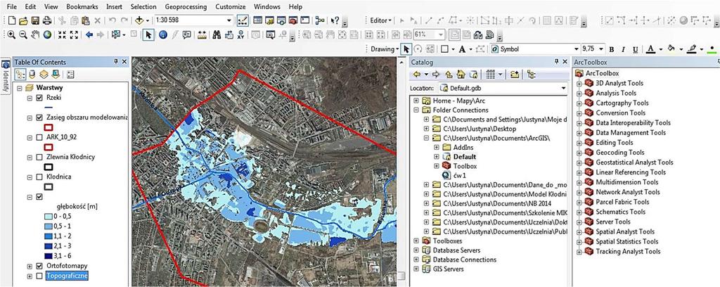 SYSTEMY WSPOMAGANIA w INŻYNIERII PRODUKCJI Geochemia i Geologia Środowiska Terenów Uprzemysłowionych 2016 jednolitego układu współrzędnych, w którym mają być wyrażone poszczególne warstwy, by można