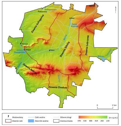 Strona46 Bobrza i Lubrzanka, płynące na obrzeżach miasta charakteryzują się znacznymi sezonowymi wahaniami poziomu wody, dochodzącymi do 2,0-2,5 m [36]. Rysunek 1.