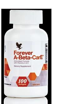 Suplementy diety Forever A-Beta-CarE Witamina A pomaga zachowaç zdrowà skór Selen wpływa na zachowanie zdrowych włosów i paznokci Witamina E i selen chronià komórki przed działaniem stresu