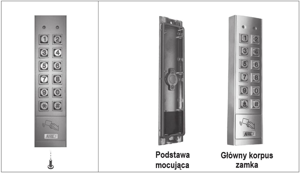 2. BUDOWA I INSTALACJA ZAMKA Zewnętrzną budowę zamka szyfrowego pokazano na rys.1.