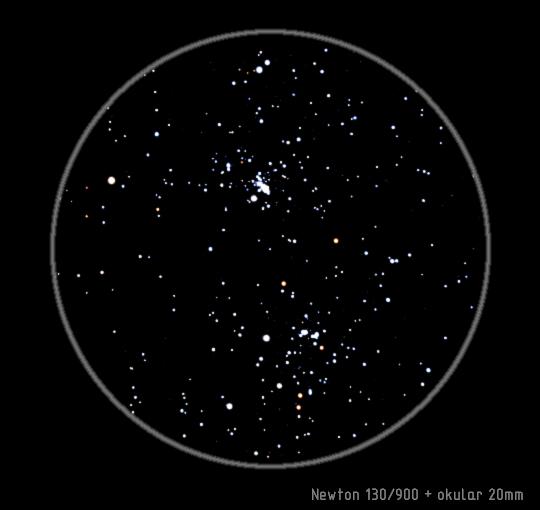 PERSEUSZ Gromada Podwójna NGC 869 i NGC 884 (h i chi Persei) Kolejne perły północnego nieba. Bardzo dobrze widoczny, znany i atrakcyjny obiekt głębokiego nieba.