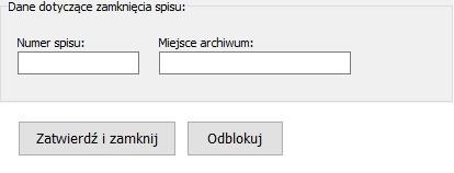 3. Podgląd, zamykanie i otwieranie spisu. Sekcja 4 składa się z dwóch podsekcji za podgląd i edycję odpowiedzialna jest sekcja lewa (czyli 4a).