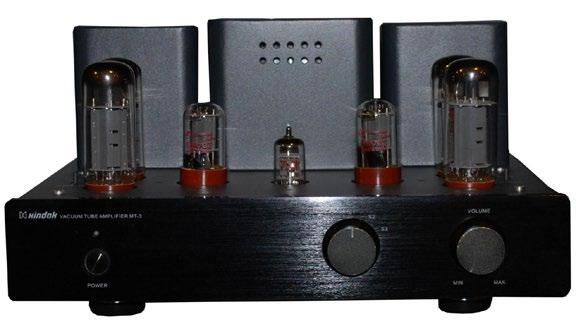 WZMACNIACZE AUDIO MT-3 Lampowy wzmacniacz stereo Lampy: 4 x EL34, 1 x 12AX7, 2 x