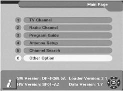 2. Rodzaj: Wybierz rodzaj anteny na DISEqC 1.2 3. Satelita: Wybierz pożądanego satelitę 4. Rodzaj LNB: Wybierz rodzaj konwertera, jeśli masz uniwersalny wybierz Uniwersalny 5.