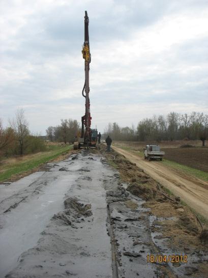 ok. 12 Wykonano przesłonę przeciwfiltracyjna metodą