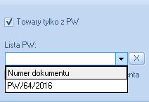 Towary, do których są wystawione dokumenty korygujące w buforze nie pojawią się na liście towarów w programie. Dopiero ponownie będą tam po wyciągnięciu dokumentów korygujących z bufora. 4.1.