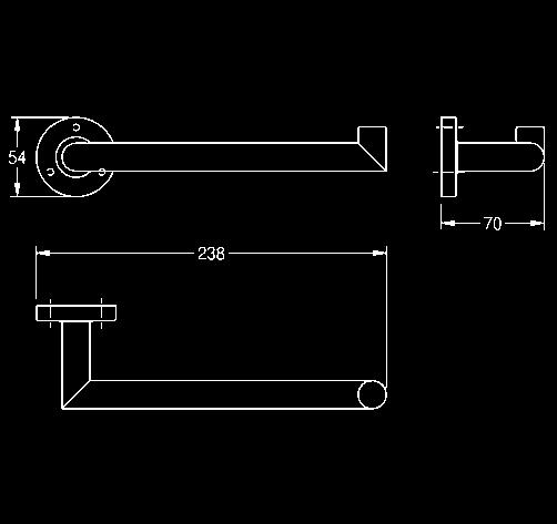 nakładki z otworem montażowym na spodzie 260 x 65 x 60 mm