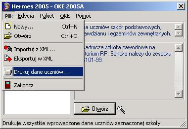 Pojawi się wówczas komunikat informujący o zapisaniu danych oraz informacja o poprawności