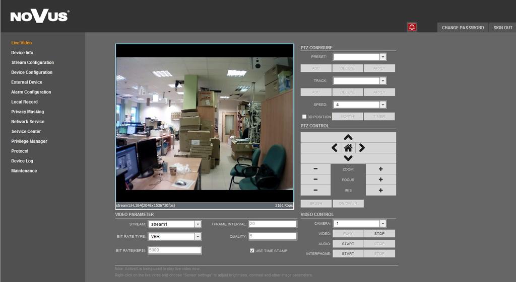 NVIP-4DN5042V/IRH-2P User s manual (short form) ver.1.1 WWW INTERFACE - WORKING WITH IP CAMERA 4. WWW INTERFACE - WORKING WITH IP CAMERA 4.1. Displaying live pictures 4. 3. 5. 1.