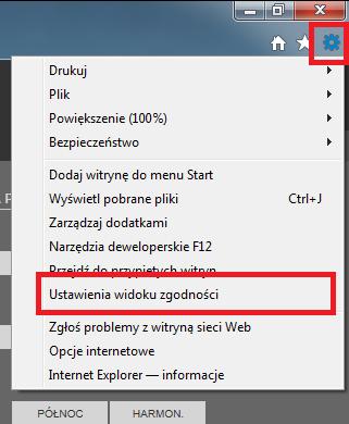 pracy w systemie Windows Vista/7/8 z Internet Explorer 11 możliwe