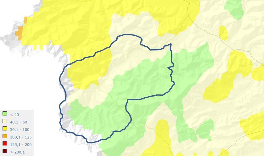 125 µg/m³ to poziom dopuszczalny dla stężenia 24-godzinnego i może być przekraczany nie więcej niż 3 razy w ciągu roku.