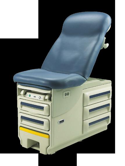 Lekarz z łatwością może pozycjonować fotel dzięki czemu pacjent czuje się bardzo komfortowo podczas przeprowadzanych badań.