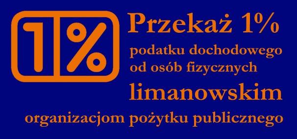 Wiadomości Wtorek, 14 stycznia 2014 Przekaż 1% podatku Wykaz organizacji pożytku publicznego z terenu Miasta Limanowa i okolic uprawnionych do otrzymania 1% podatku dochodowego od osób fizycznych za