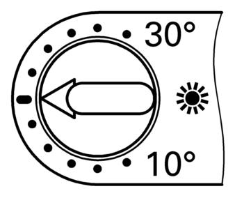 Ustawienia Wybór programu Ç Instalacja wyłączona Vitotrol 100 włącza się tylko wtedy, gdy temperatura pomieszczenia spada poniżej +6 C (zaleca się np.