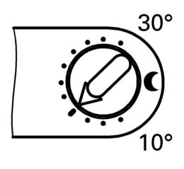 Ustawienia Nastawa temperatury pomieszczenia (ciąg dalszy) Zredukowana temperatura pomieszczenia Przy użyciu regulatora temperatury dla eksploatacji