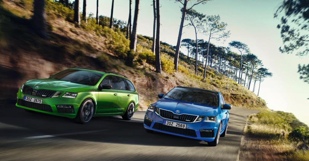 O3XRS18171703C ŠKODA OCTAVIA RS ROK MODELOWY 2018 Pakiet przeglądów w standardzie* www.skoda-auto.pl/octavia LIMUZYNA COMBI 2.0 TSI/169 kw (230 KM) 115 560 zł 119 840 zł 2.