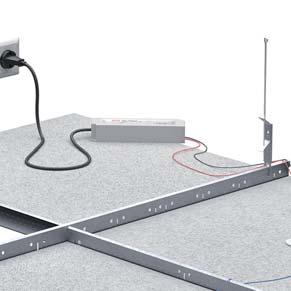 MOUNTING AND WIRING OF THE GIP SUSPENDED FIXTURE IN