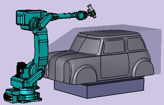 Budowa symulatora Wirtualny model 3D robota MOTOMAN UP50N dostępny jest na stronie internetowej producenta. Umożliwia on szybkie złożenie stanowiska w dowolnym systemie 3D CAD.