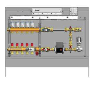 8.3. COMPACTFLOOR bez rozdzielacza grzejnikowego, z elektronicznymi komponentami (w zestawie z pompą elektroniczną) Podłączenie z prawej Wykonanie COMPACTFLOOR 3 E532 03-22 Podłączenie z lewej 3