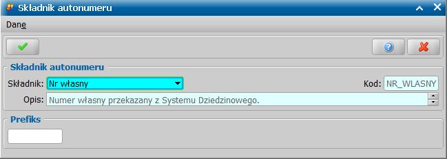 Odznaczona opcja Automatyczne pobieranie numerów teczki oznacza, że po automatycznym wysłaniu nowego dokumentu do CRD, informacja o numerze teczki nie będzie pobierana z CRD - nie pojawi się