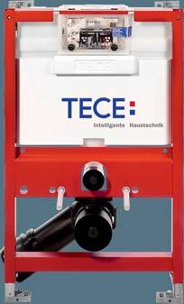Stelaż WC TECEprofil ze spłuczką podtynkową TECE Wysokość zabudowy: 820 mm.