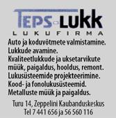 Lõppastme- ja esmaabikoolitused aasta ringi. Tel 507 8230, www.sõiduõppe.ee, Kalda tee 30.