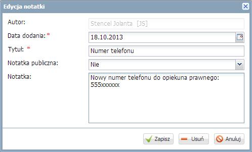 Prowadzenie dziennika oddziału przez wychowawcę 37 Ćwiczenie 16.