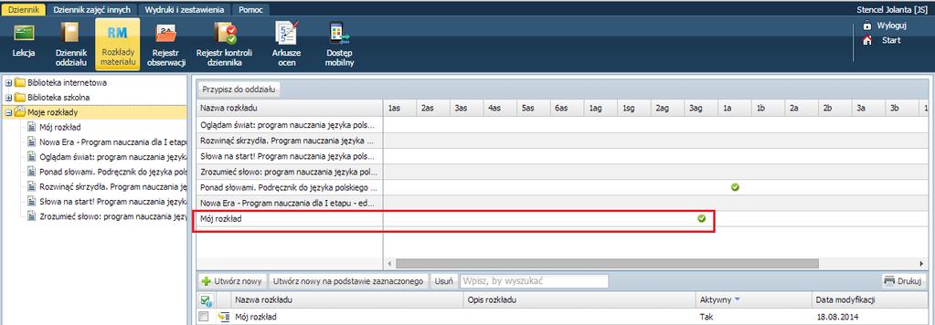 Kliknij przycisk Utwórz nowy. 3. Uzupełnij pole Nazwa, Opis. 4. Uzupełnij pozostałe pola. Kliknij przycisk Zapisz.