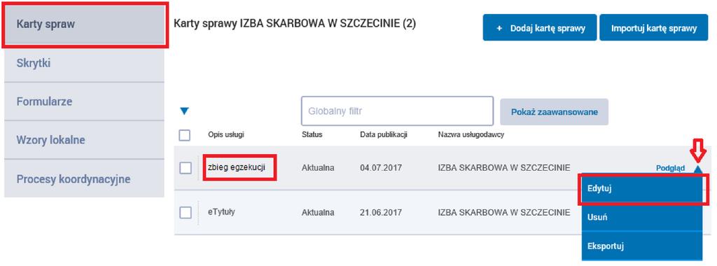 7. ZAŁĄCZENIE FORMULARZY ADN-1(1) i Zbieg egzekucji dokumenty DO KARTY SPRAWY DO OBSŁUGI