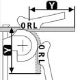 idealne zastosowanie w technice klimatyzacyjnej Metoda gięcia L: Ustalić długość odcinka od punktu gięcia w LEWO do górnej krawędzi rury.