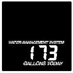 3. Zużycie wody / dzień (Gallons Today) Codziennie, począwszy od północy, urządzenie rozpoczyna liczyć dzienne zużycie wody miękkiej, wyrażone w galonach.