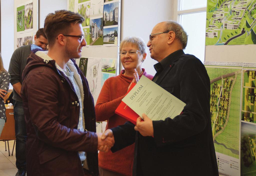 Celewicz / Opening of an exhibition of students design works Pedestrian in the Urban Space, 10 March 2014. Prof.