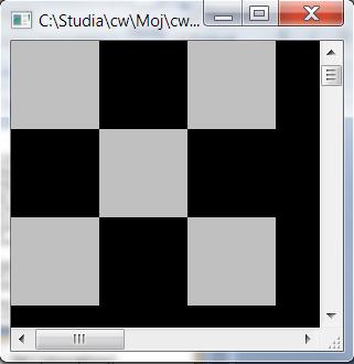 : zamiast instrukcji if else przy rozpoznawaniu, jakie pole szachownicy należy rysować. Rysowanie należy wykonać za pomocą funkcji printf.