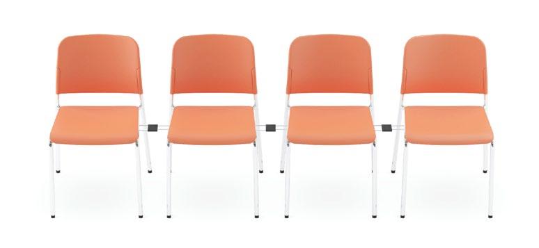 Łączenie krzeseł w rzędy Dzięki specjalnie zaprojektowanemu