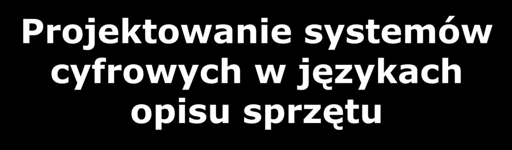 w językach opisu