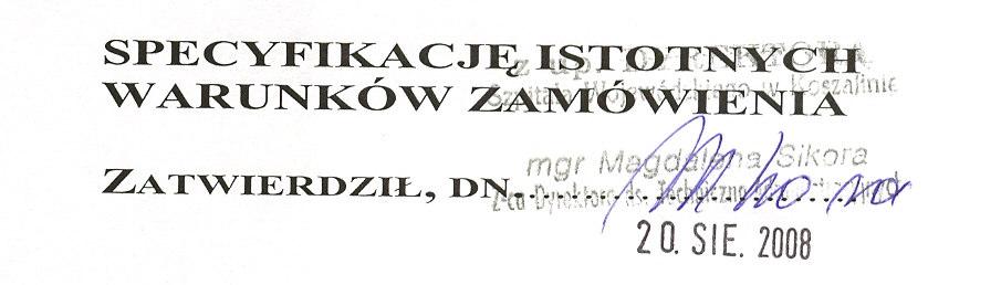 W sprawach nieuregulowanych zastosowanie mają przepisy ustawy Prawo zamówień publicznych oraz Kodeksu Cywilnego. XXI. ZAŁĄCZNIKI 1. Załącznik nr 1: Oświadczenie dotyczące danych wykonawcy 2.