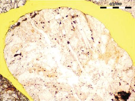 microcrystalline quartz kwarc mikrokrystaliczny strained quartz kwarc w stanie naprê eñ Roads and Bridges - Drogi i Mosty 16 (2017) 223-239 231 plagioclase plagioklaz quartz kwarc line (63-1000