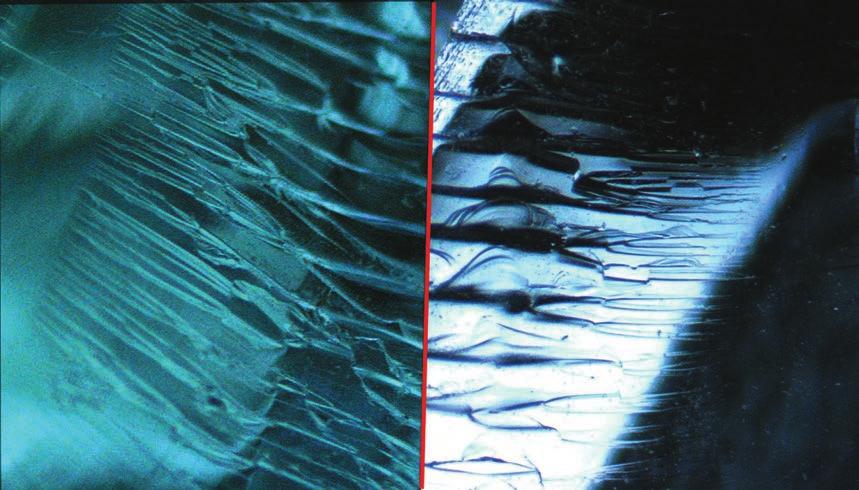 122 A. Michalska, G. Zadora, M. Świętek Evidence glass fragment Control glass fragment Fig. 4. Comparison of the outlines of edges (cracking) formed during glass fracture.